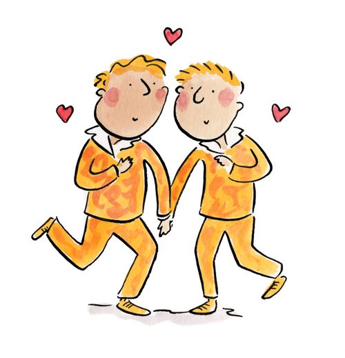 Boyfriends in Matching Outfits