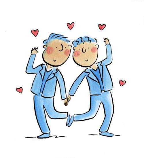 Couple in Blue