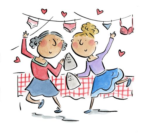 Romance over the Ironing