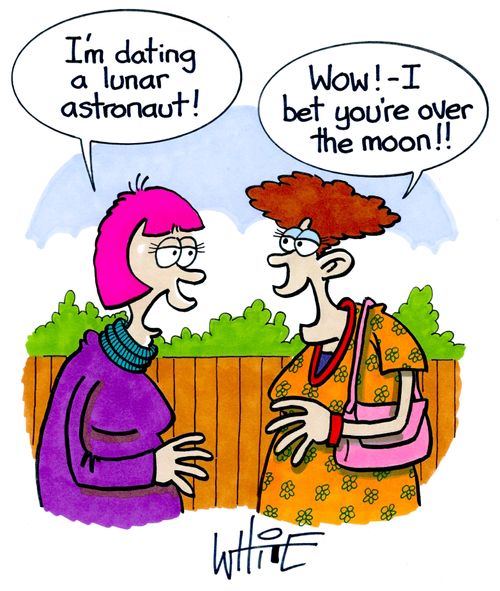 "I'm dating a lunar astronaut!"