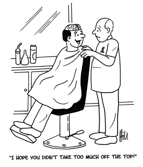 "I hope you didn't take too much off the top!"