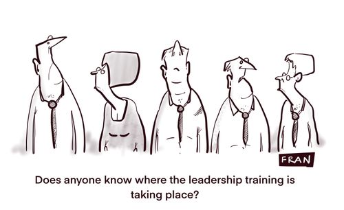 "Does anyone know where the leadership training is taking place?"