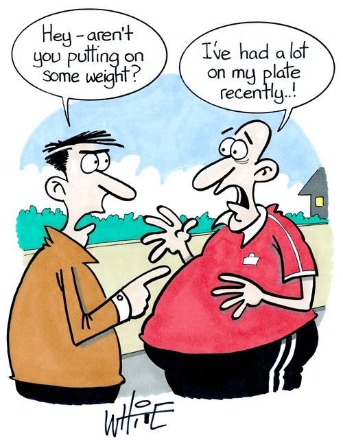 "I've had a lot on my plate recently..!"