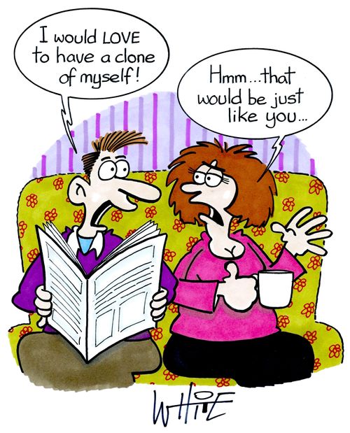 "I would LOVE to have clone of myself!"