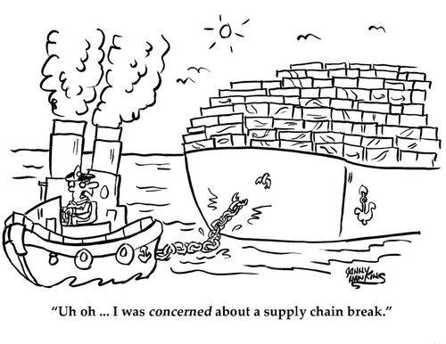 "Uh oh...I was concerned about a supply chain break."