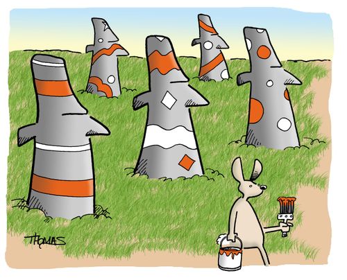 Easter Island Decorating