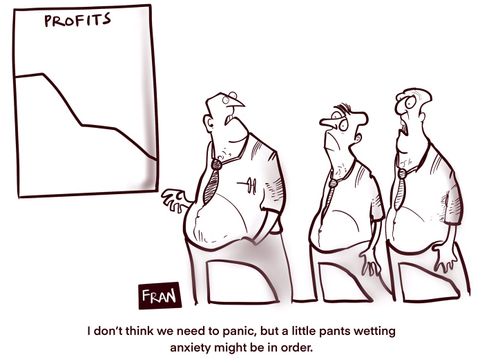 "I don't think we need to panic, but a little pants wetting anxiety might be in order."
