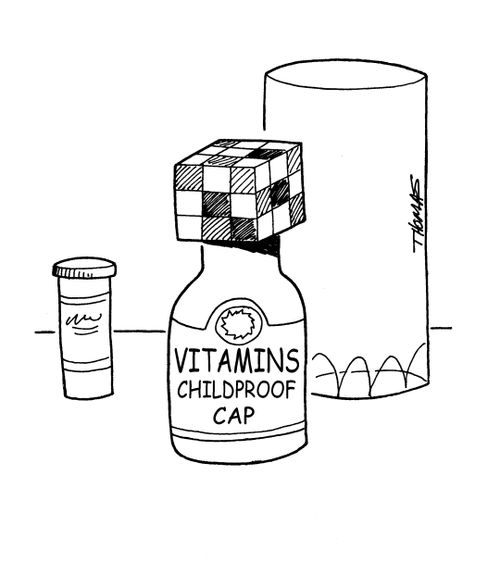 Vitamins: Childproof Cap