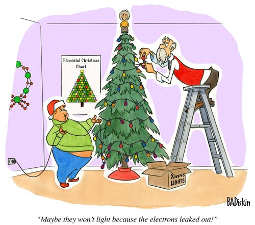 "Maybe they won't light because the electrons leaked out!"