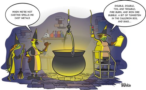 "When we're not casting spells we cast metals."