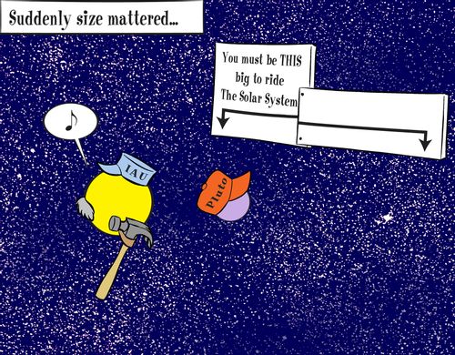 Suddenly size mattered...