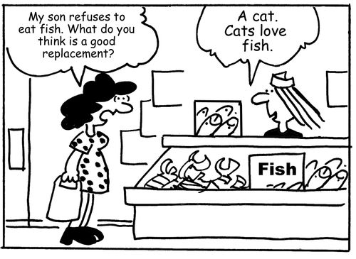 "My son refuses to eat fish. What do you think is a good replacement?"