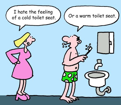 "I hate the feeling of a cold toilet seat."