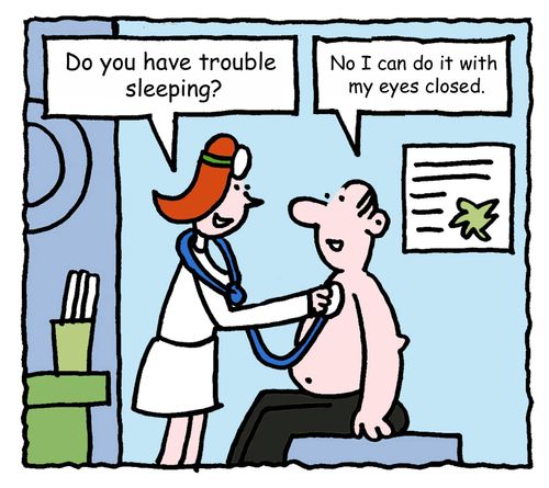 "Do you have trouble sleeping?"