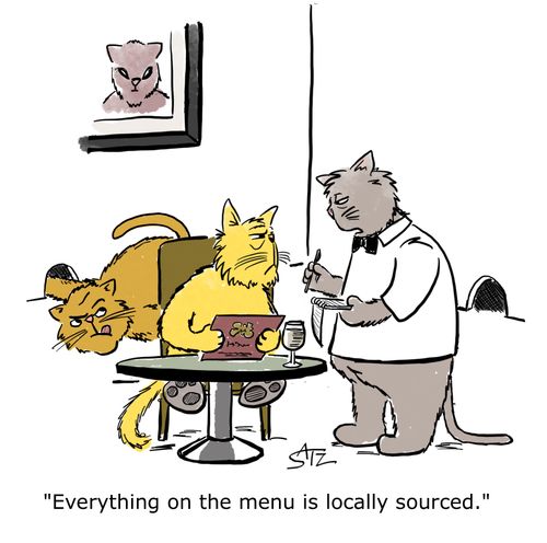 "Everything on the menu is locally sourced."