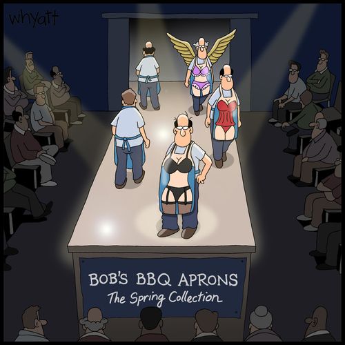 Bob's BBQ Aprons: The Spring Collection