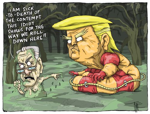 "I am sick to death of the contempt this idiot shows for the way we roll down here!"