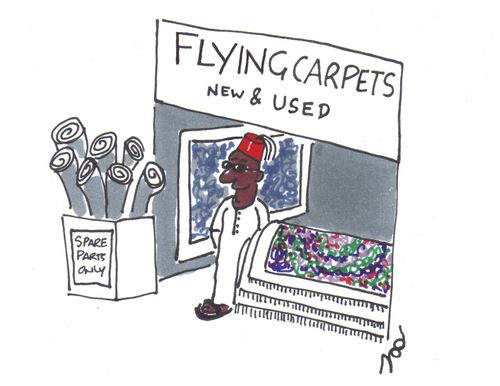 Flying carpets: new and used.