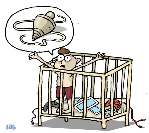 Child wanting to play with traditional toys.