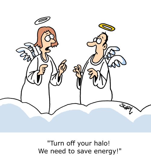"Turn off your halo! We need to save energy!"