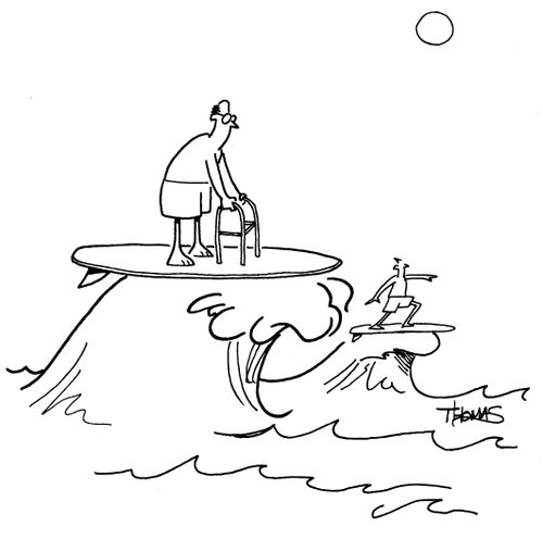 Surfing Pensioner