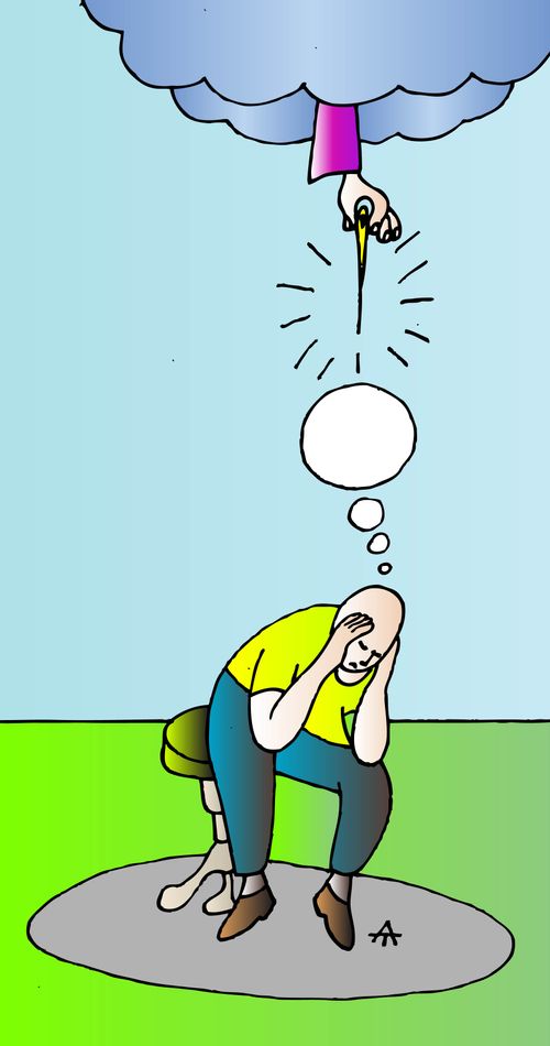 God puts a pin in someone's lightbulb moment.
