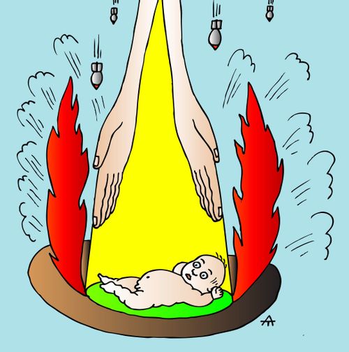 Protecting Innocent Babies from Falling Bombs