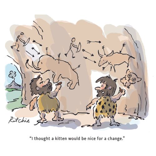 "I thought a kitten would be nice for a change."