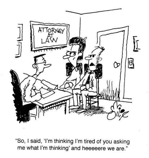 "So, I said, 'I'm thinking I'm tired of you asking me what I'm thinking' and heeeere we are."
