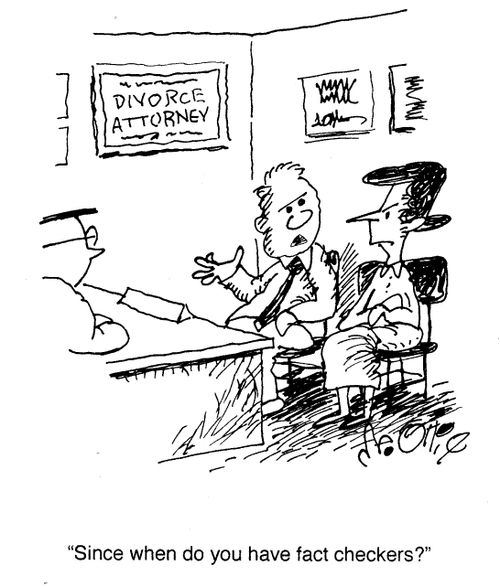 "Since when do you have fact checkers?"