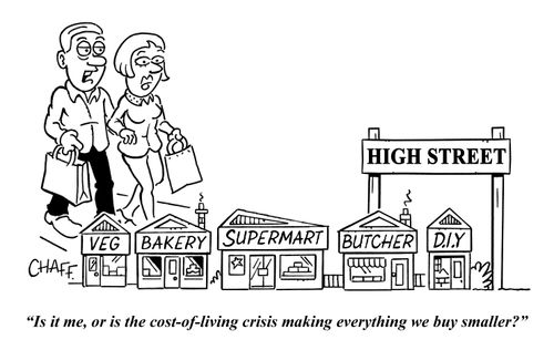 "Is it me, or is the cost of living crisis making everything we buys smaller?"