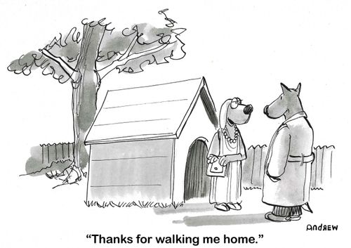 "Thanks for walking me home."