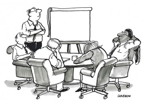 Unsuccessful board meeting.