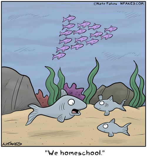 "We homeschool."