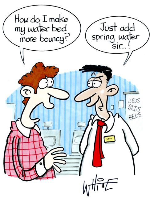 "How do I make my water bed more bouncy?"