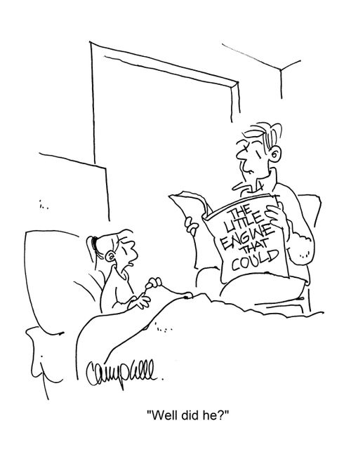 "Well did he?"