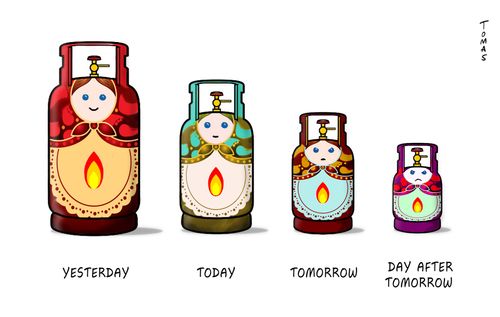 Matryoshka/ Russian Gas Cylinders