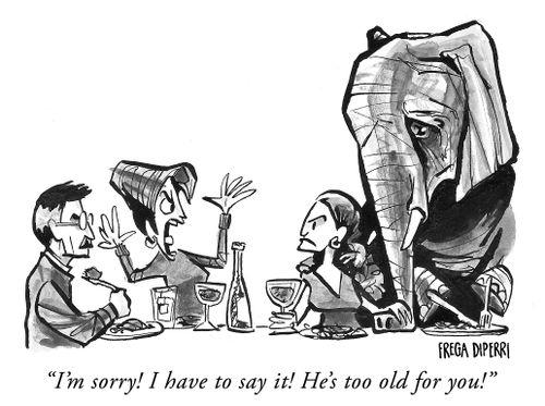 "I'm sorry! I have to say it! He's too old for you!"