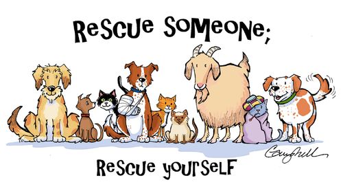 "Rescue someone; rescue yourself"