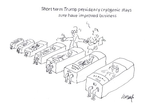 "Short term Trump presidency cryogenic stays sure have improved business."