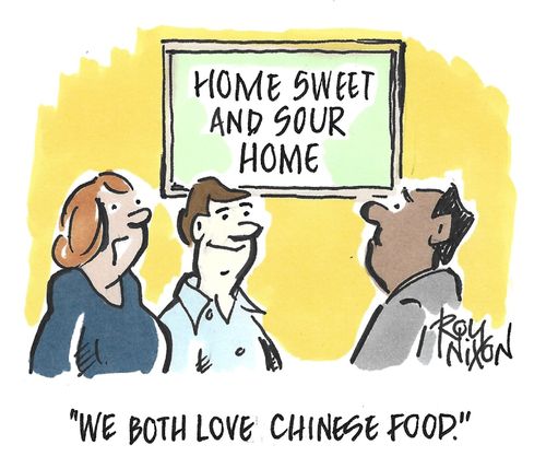 "We both love Chinese food."