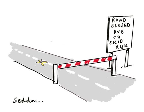 Road Closed Due To Skid Risk