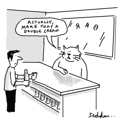 "Actually, make that a double cream."