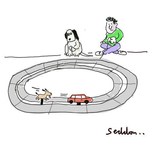Dog Scalextric