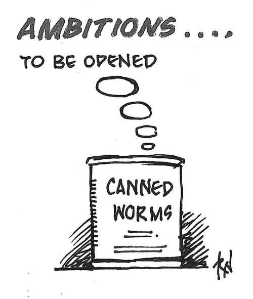 "Ambitions... to be opened."