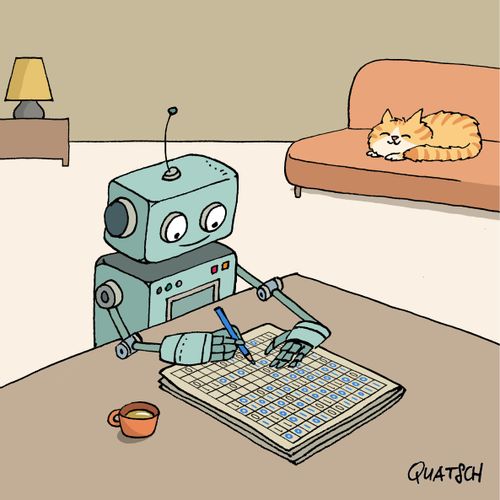 Robot doing a Binary Puzzle