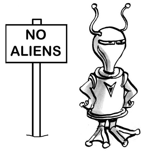 "No aliens"