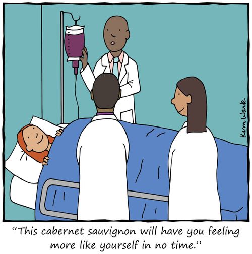 "This cabernet sauvignon will have you feeling more like yourself in no time."