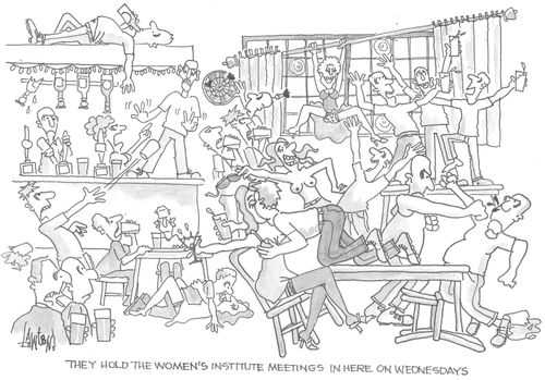 "They hold the women's institute meetings in here. On Wednesdays."