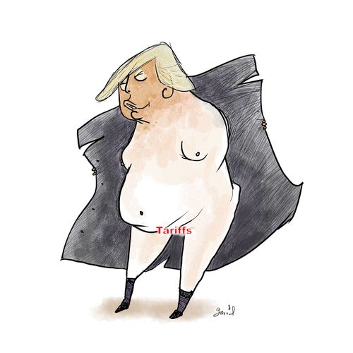 Trump Flashing His Tariffs